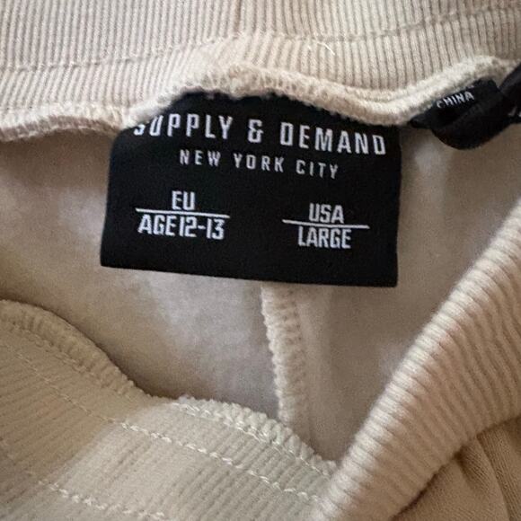 NWT Supply & Demand Tan Sweatpants YL SUJ18012 - Picture 5 of 8